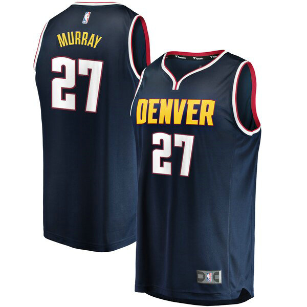Maillot Denver Nuggets Homme Jamal Murray 27 Icon Edition Bleu